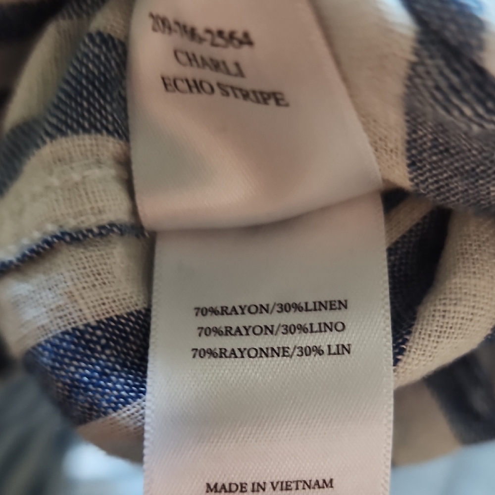 Rails Blue and White Striped Charli Boho Casual Shirt - Picture 13 of 13